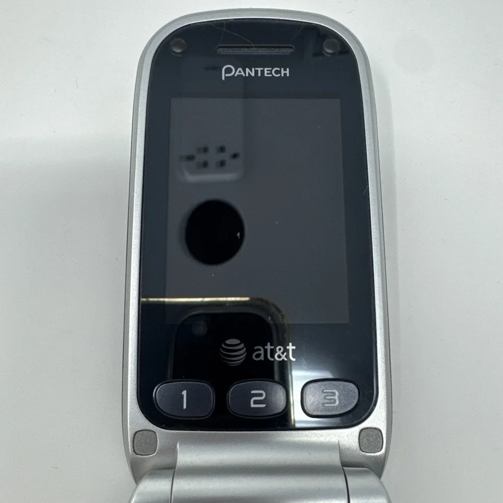 Pantech (AT&T) Breeze Basic Flip Phone Cell Phone P2030 TESTED Work NO BATTERY